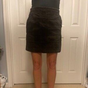 LOFT Brown corduroy mini skirt